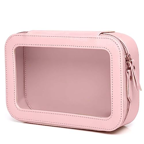Clear and Waterproof Makeup Bag Portable Travel Cosmetic Case Organ...