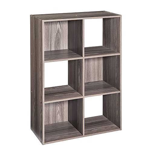 ClosetMaid Cubeicals 6 Cube Storage Shelf Organizer Bookshelf Stack...