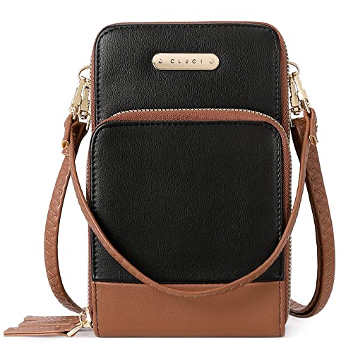 CLUCI Small Crossbody Bag for Women Leather Cellphone Shoulder Purs...