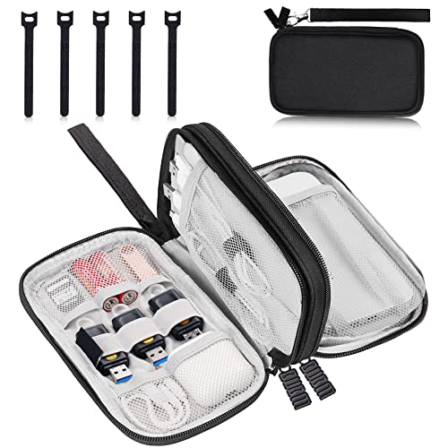 CNPOP Electronics, Cable Organizer Bag,Water Resistant Double Layer...