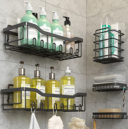 Coraje Shower Caddy, Shower Shelves [5-Pack], Adhesive Shower Organ...