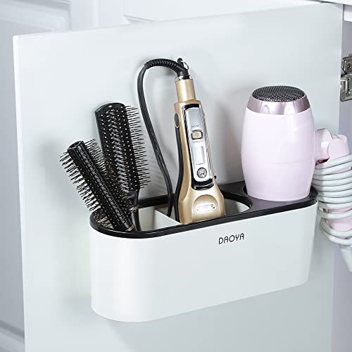 DAOYA Hair Dryer Holder - White Hair Tool Organizer Blow Dryer Hold...