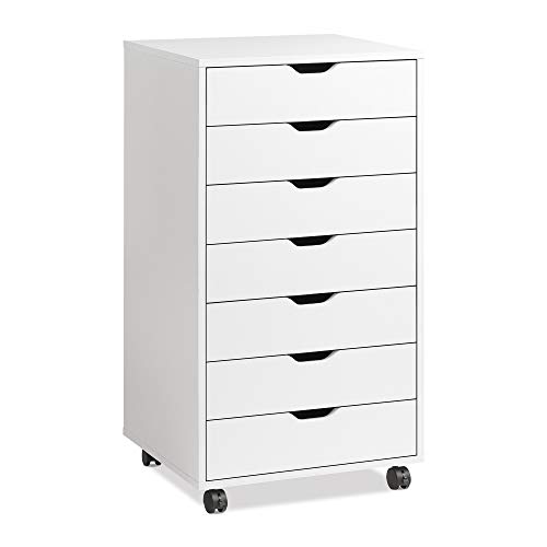 DEVAISE 7 Drawer Dresser, Storage Cabinet for Makeup, Tall Chest of...