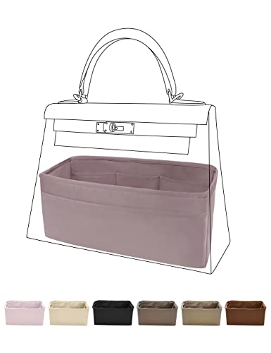 DGAZ Purse Bag Organizer Insert, Silk, Luxury Handbag Tote in Bag S...