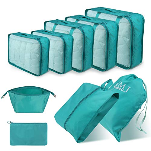 DIMJ Packing Cubes for Suitcase Luggage Organizers for Travel Packi...