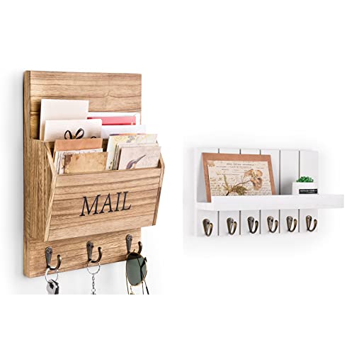 DLQuarts Mail Organizer Wall Mount and Decorative Mail Holder with ...