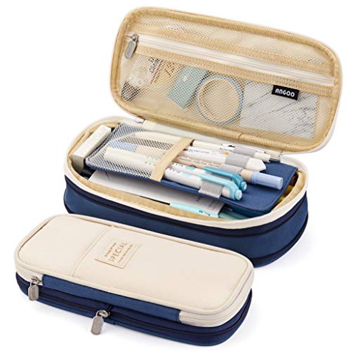 EASTHILL Big Capacity Pencil Pen Case Office College School Large S...