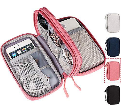 Electronic Organizer Travel USB Cable Accessories Bag Case,Waterpro...