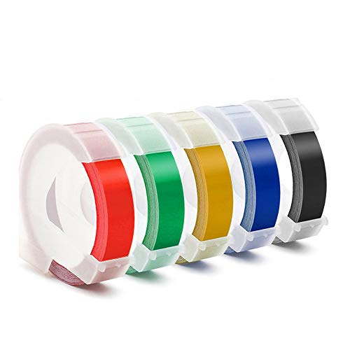 Embossing Label Tape Compatible with Dymo Label Maker,3 8 Inch 3D P...