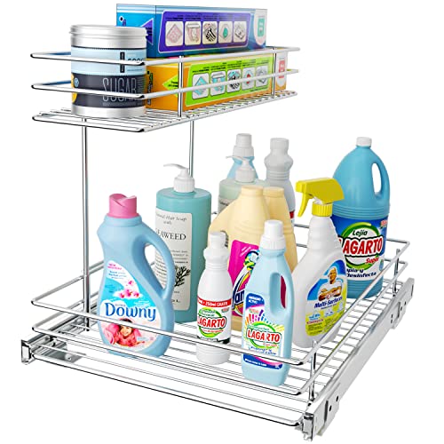 G-TING Pull Out Cabinet Organizer, Under Sink Slide Out Storage She...