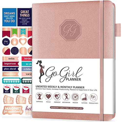 GoGirl Planner and Organizer for Women – Compact Size Weekly Plan...