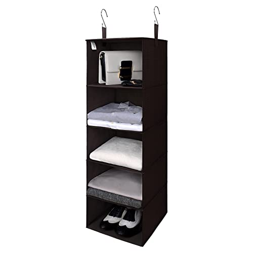 GRANNY SAYS 5-Shelf Hanging Closet Organizers and Storage, Hanging ...