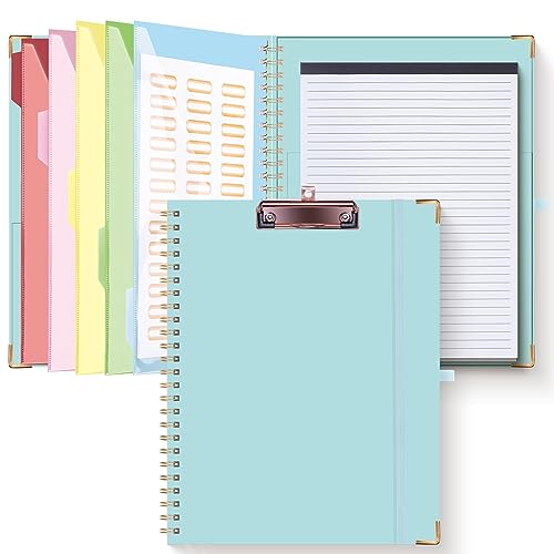 HAUTOCO Clipboard Folio with Refillable Notepad for Letter Size (11...