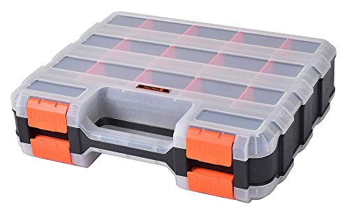 HDX 320028 34-Compartment Double Sided Organizer with Impact Resist...
