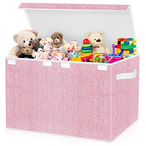 homyfort Large Toy Box Chest for Girls, Kids Toy Bin Storage Organi...