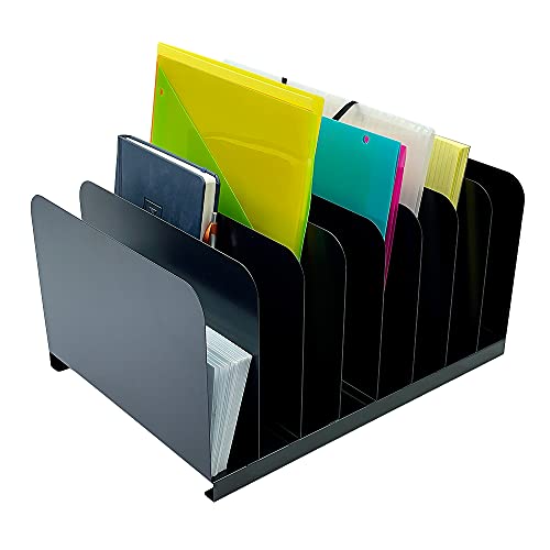 Huron Steel Vertical Desk File Organizer Sorter Metal 4, 5, 6, or 8...