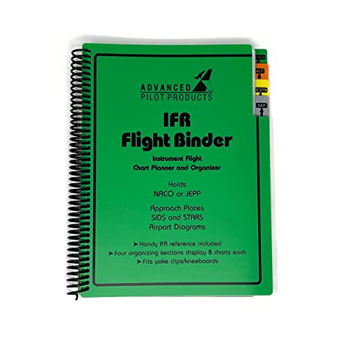 IFR Flight Binder Instrument Flight Chart Planner and Organizer...