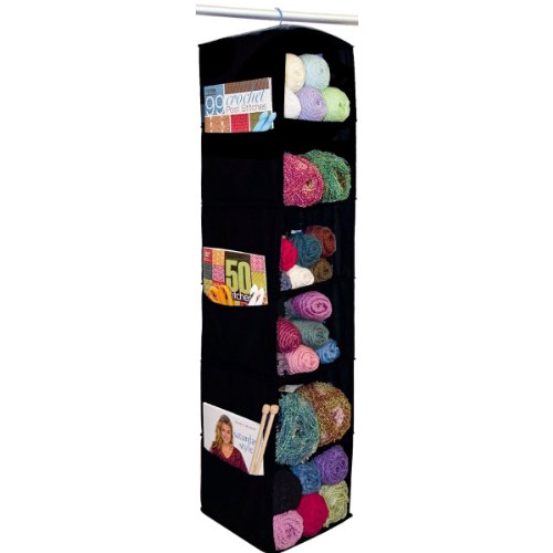 Innovative Home Creations Colonial 4850-BLK 6-Shelf Yarn and Craft ...