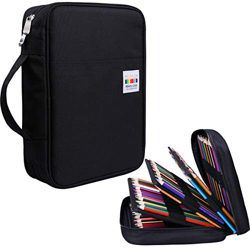 JAKAGO 220 Slots Colored Pencil Case Large Capacity Pen Holder for ...