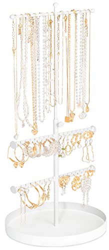 Jenseits Jewelry Organizer Stand, 3 Tier Long Necklaces Organizer H...
