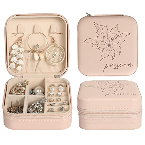 Konelia Small Jewelry Box Organizer, Portable Mini Travel Jewelry O...