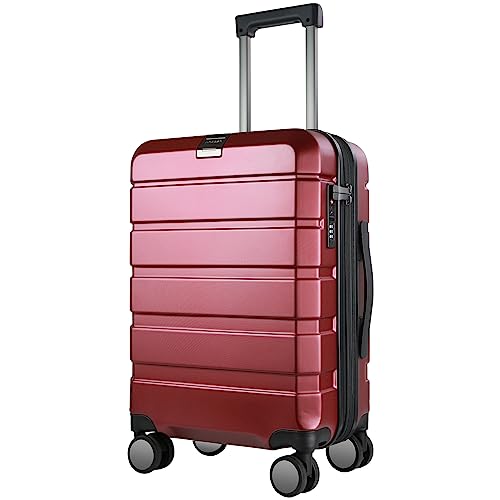 KROSER Hardside Expandable Carry On Luggage with Spinner Wheels & B...