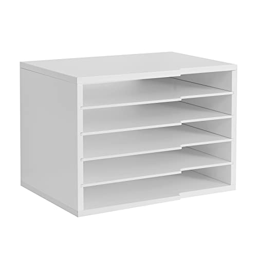 LAPTAIN Desktop File Sorter with 4 Adjustable Shelves for Home and ...