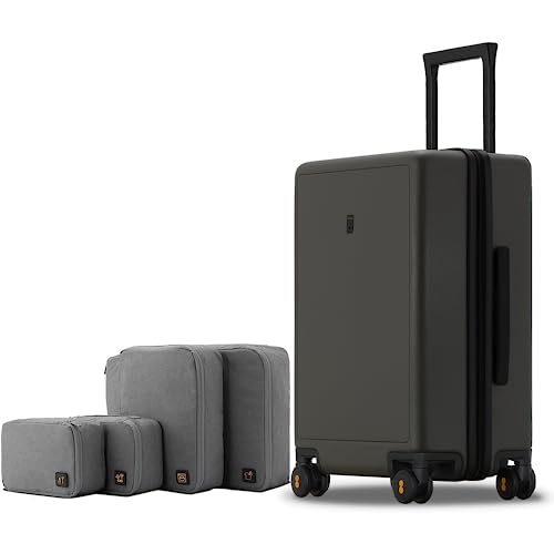 LEVEL8 Elegance Carry On Suitcase, 20” Hardside Luggage with TSA ...