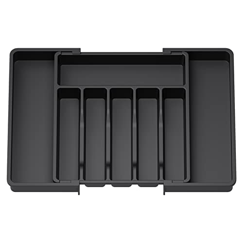 Lifewit Silverware Drawer Organizer, Expandable Utensil Tray for Ki...