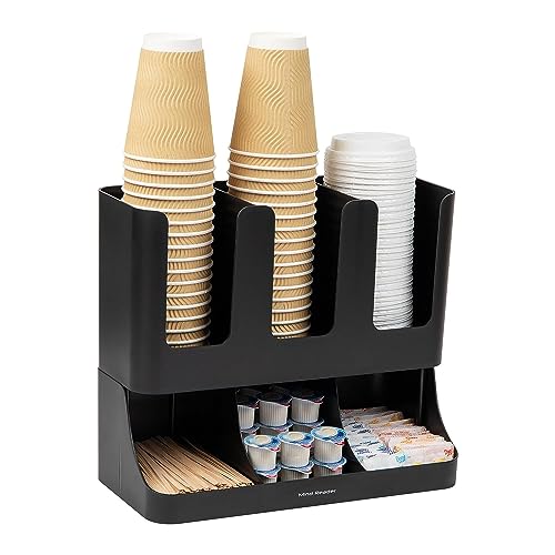 Mind Reader 6 Compartment Upright Breakroom Coffee Condiment and Cu...