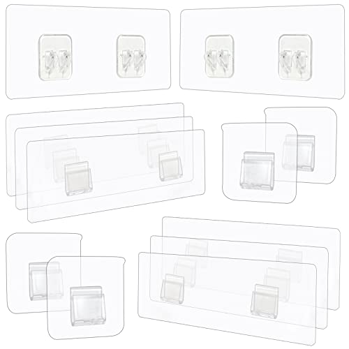 NHYAMX 12 Pack Shower Caddy Adhesive Hooks Replacement Shower Adhes...