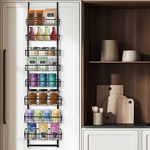NHZ Over The Door Pantry Organizer -With Adjustable Steel Frame wit...