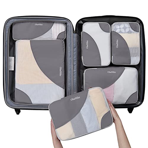 OlarHike 6 Set Packing Cubes for Travel, 4 Various Sizes(Large,Medi...