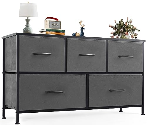 OLIXIS Kids Room Organizer Storage 5, Chest of Drawers with Fabric ...