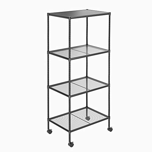 OVICAR 4-Tier Wire Storage Shelves, Adjustable Shelving Units with ...
