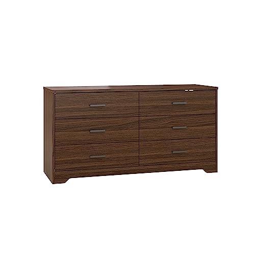 Panana Dresser for Bedroom with 6 Drawers, Wooden Chest of Drawers,...