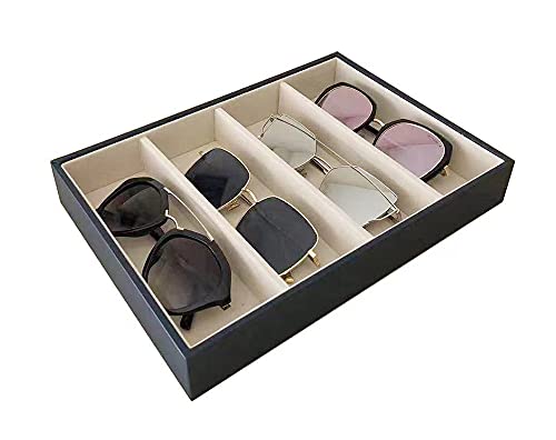 Premium Quality Sunglasses Eyewear 4-Slot Tray Organizer Display Da...