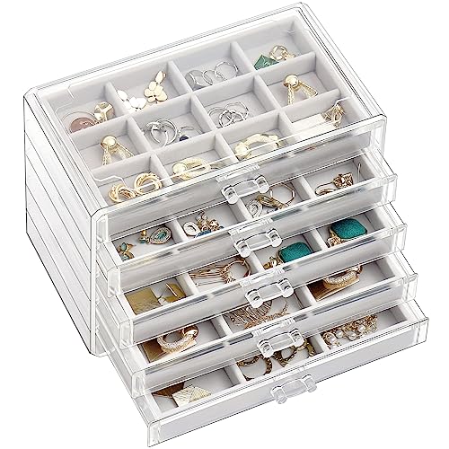 ProCase Earring Organizer Jewelry Organizer Box with 5 Drawers, Acr...