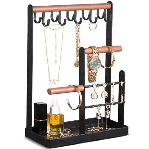 ProCase Jewelry Organizer Stand Holder, 4-Tier Tower Rack with Earr...