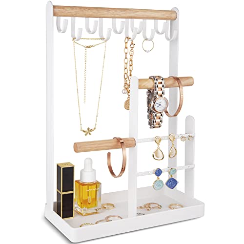 ProCase Jewelry Organizer Stand Necklace Holder, 4-Tier Tower Rack ...