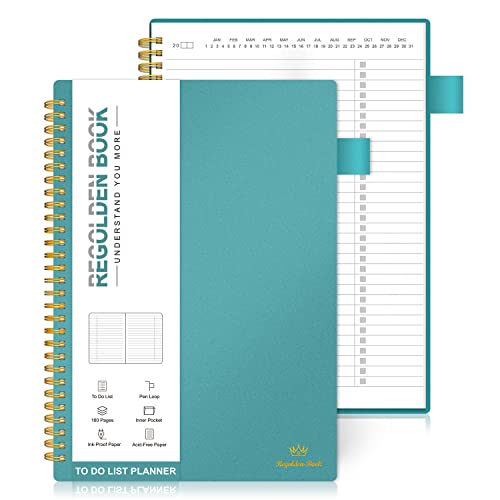 Regolden-Book To Do List Notebook , Daily Planner for Work, Project...