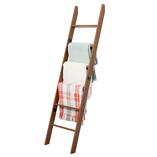 RELODECOR 6-Foot Wall Leaning Blanket Ladder, Laminate Snag Free Co...