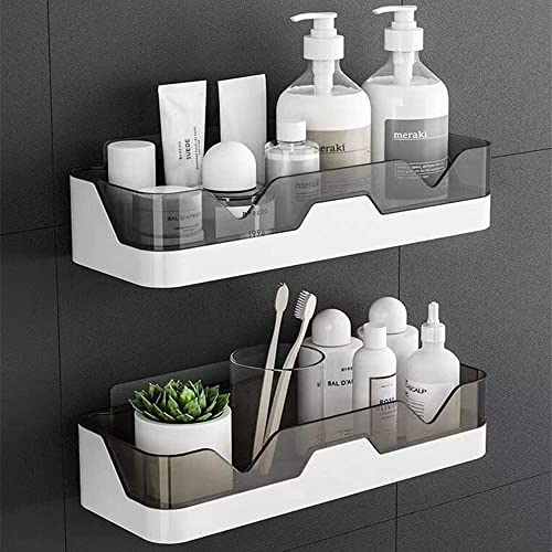 Shower Caddy Wall Mounted 2 Pack Bathroom Organizer Shelves Adhesiv...