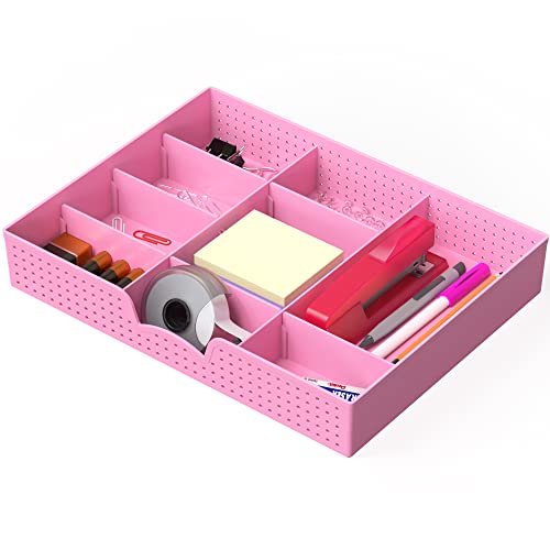 Simple Houseware Drawer Organizer Tray with 9 Adjustable Compartmen...