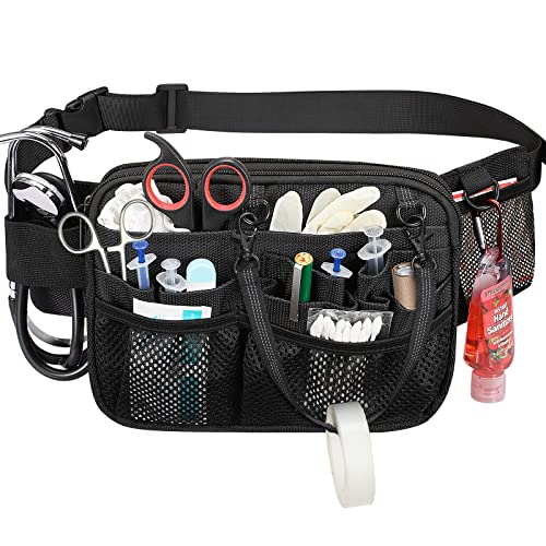 SITHON Nurse Fanny Pack with Tape Holder, Multi Compartment Medical...