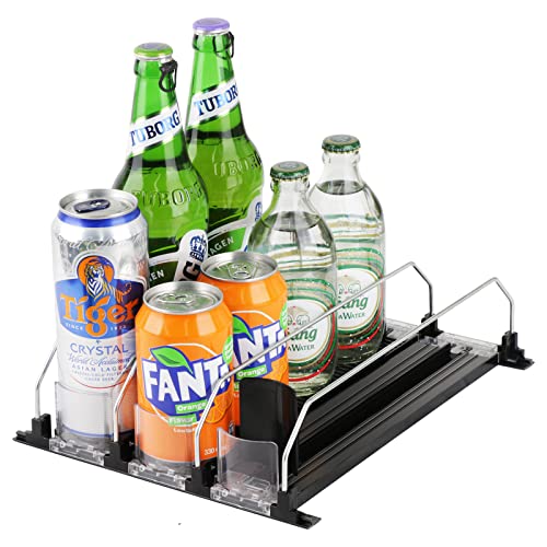Soda Can Drink Organizer for Fridge, Automatic Smooth and Fast Push...