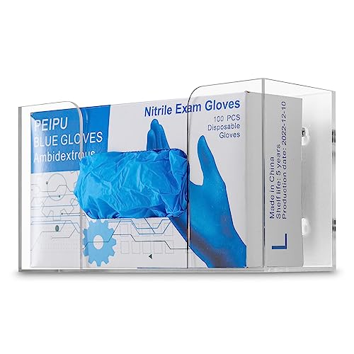 Stock Your Home Acrylic Single Gloves Dispenser, Tissue Box Shelf, ...