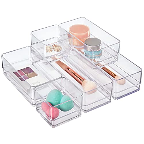 STORi SimpleSort 6-Piece Stackable Clear Drawer Organizer Set | Mul...