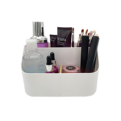 SUNFICON White Bathroom Tray Makeup Organizer Cosmetic Display Case...