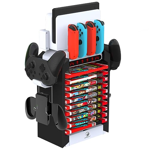 Switch Organizer Station with Switch Controller Charger, Multifunct...